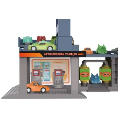 Игровой набор ZIPP Toys Dino автотрек-городская развязка электрический, 8 машинок (6603A) Винница - изображение 8