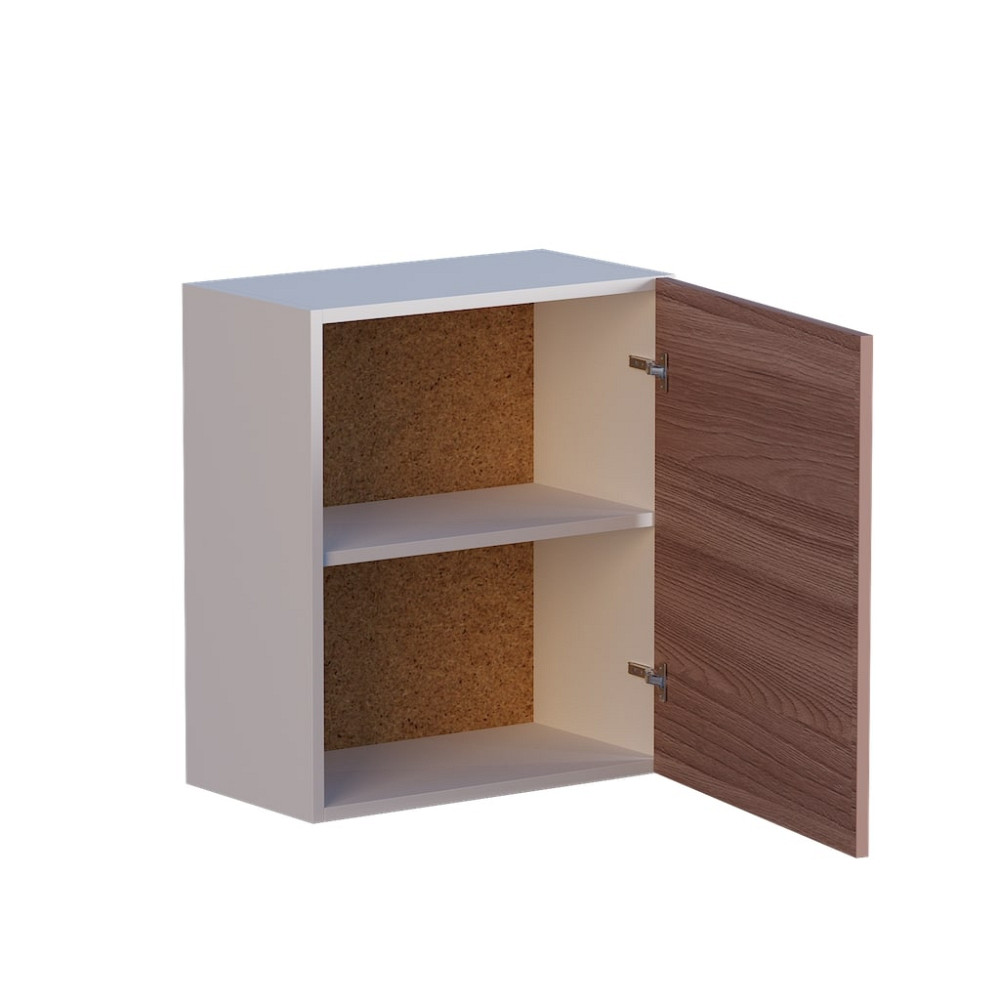 Кухонный модуль верхний Эверест Эко 500 ясень шимо темный/белый 50х30х58 см (DTM-2791) Львов - изображение 2