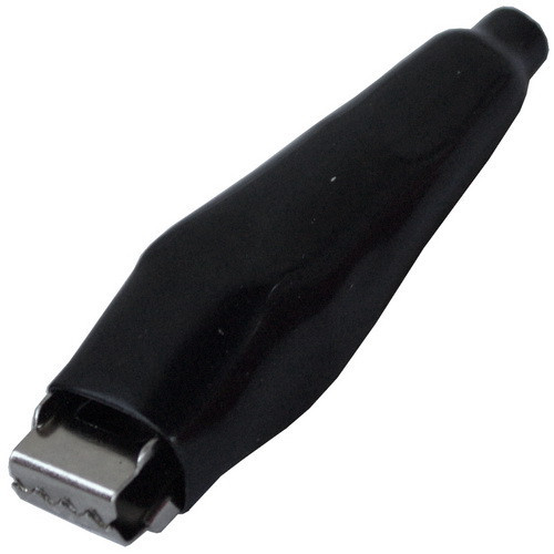 Зажим аккумуляторный 5А, в изоляции, длина 43мм, чёрный Полтава - изображение 1