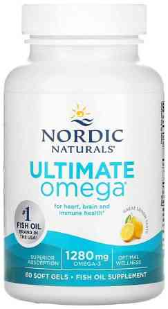 Омега-3 Nordic Naturals Ultimate Omega 1280 мг 60 капсул Киев