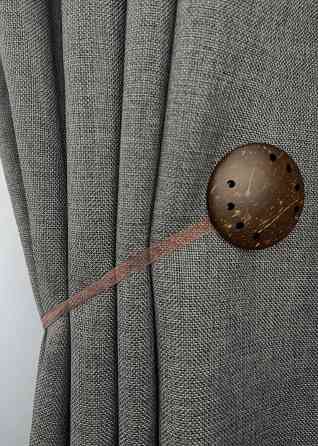 Магніти для штор і гардин Шейла набір 2 шт Коричневий (81-296) Київ