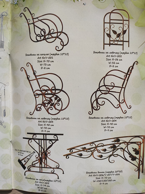 Боковины для козырька кованые 1 м V-008 Киев - изображение 6