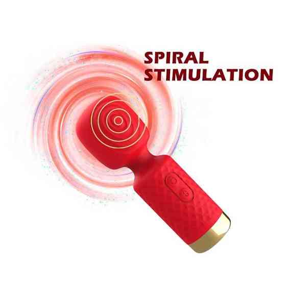 Мини вибратор для клитора микрофон USB красный - Вибраторы Винница