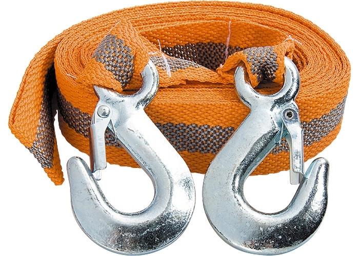 Трос буксировочный 3 тонны, 2 крюка, блистер Полтава - изображение 1