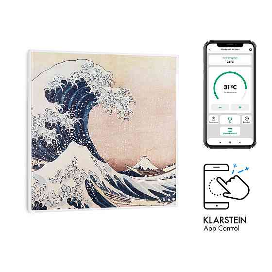 Розумний інфрачервоний нагрівач Wonderwall Air Art 60x60 см, 350 Вт, настінне встановлення, програма для Рівне