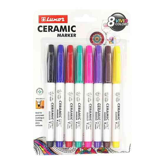 Набір маркерів для кераміки Ceramic 34500/8bc 8 кольорів Вінниця