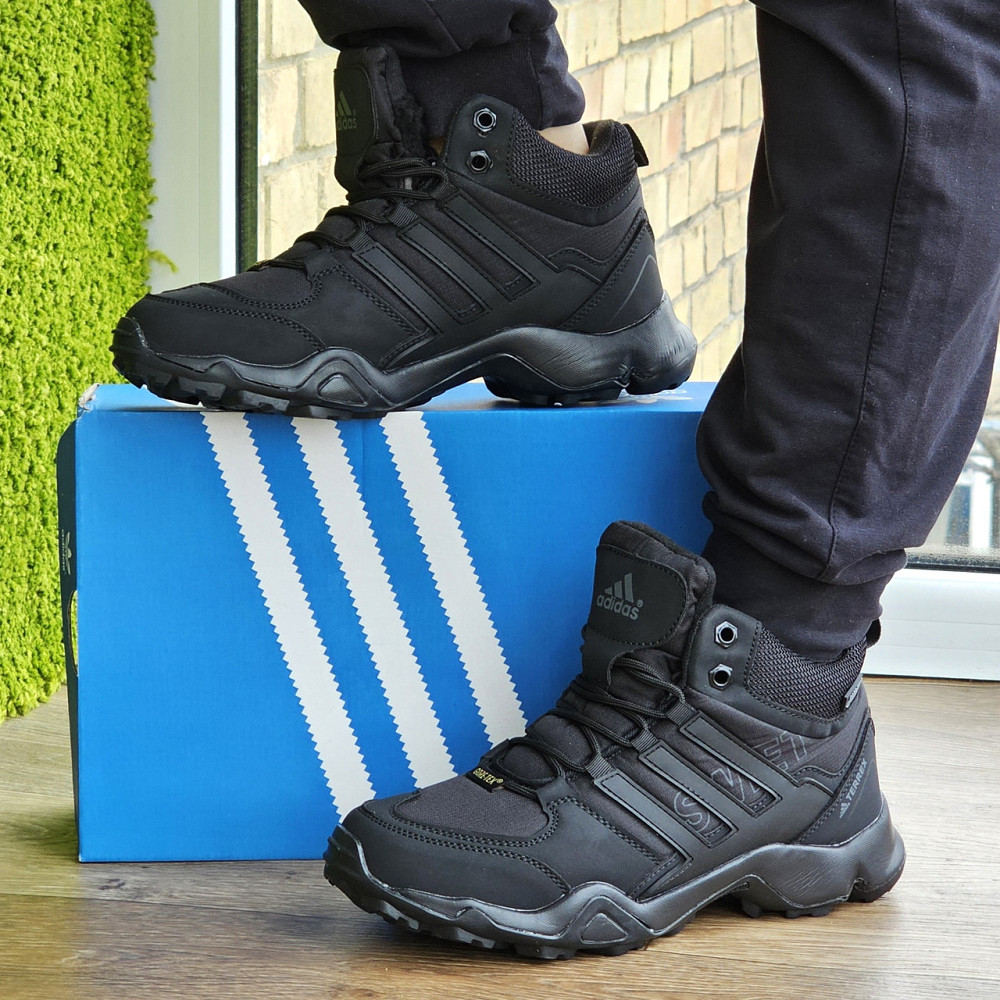 Зимові Кросівки Adidas Terrex Swift з Хутром Чорні Чоловічі Адідас Гортекс (розміри: 42,43,44,45) - 00-5 Дніпро - фото 1