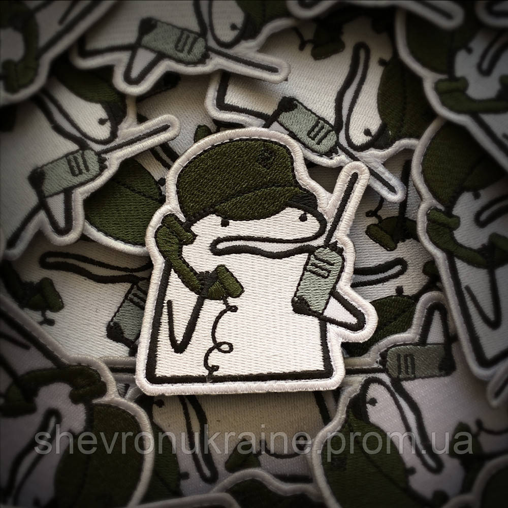 Шеврон флорк зв'язківець (Форма контурна. На липучці) Розмір 8x7.5см Київ - фото 1