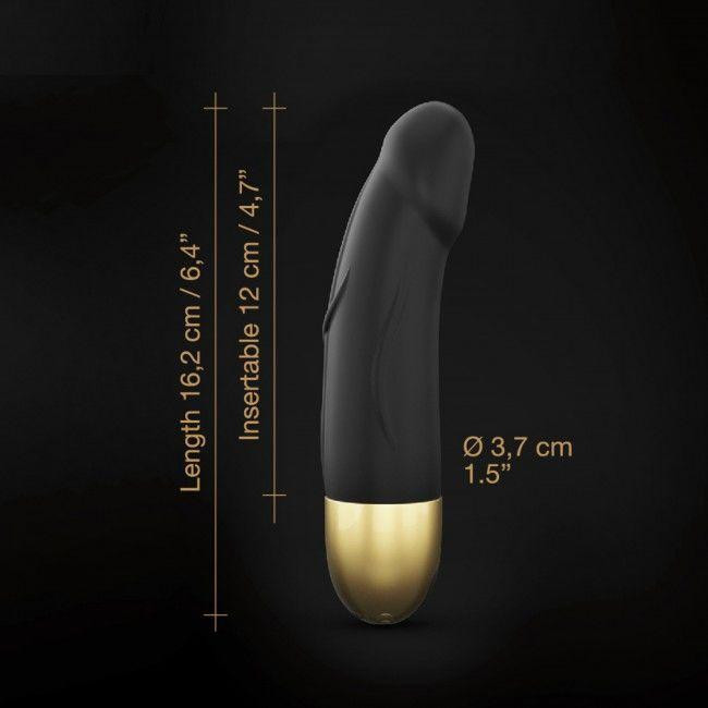 Вібратор Dorcel Real Vibration S Gold 2.0, діаметр 3,7см, перезаряджуваний, для точки G Sex Aura Київ - фото 5