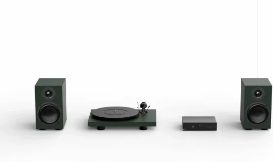 Програвач Pro-Ject Colourful Audio System | All-In-One Грамофон-wzmacniacz-Динаміки Satin Green Київ