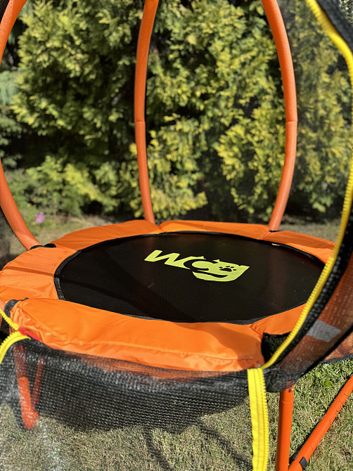 Батут дитячий із захисною сіткою WCG Pumpkin (W-1008T) для дітей Київ - фото 4