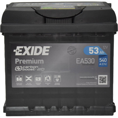 Акумулятор автомобільний EXIDE PREMIUM 53A (EA530) Вінниця - фото 1