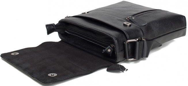 Сумка мессенджер Vintage 14576 кожаная Черная Киев - изображение 2