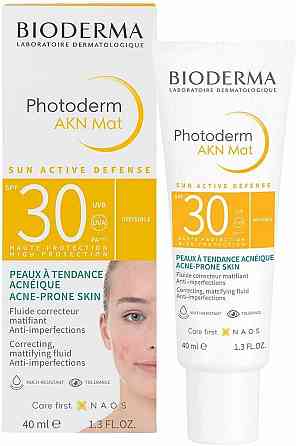 Біодерма Фотодерм АКН Мат Сонцезахисна емульсія Bioderma Photoderm AKN Mat SPF 30 Matifying Sun Fluid 40 мл Дніпро