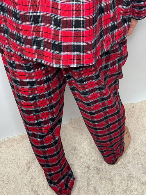 Чоловіча котонова піжама у клітинку Харків - фото 5