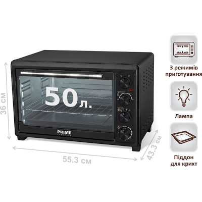 Электропечь PRIME Technics PEO 5050 B Винница - изображение 5