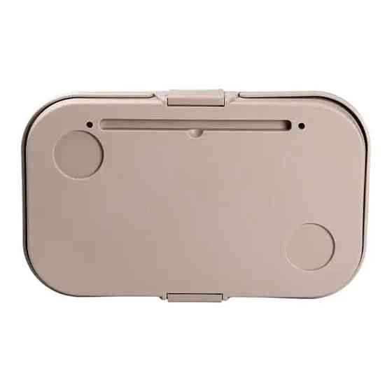 Складна корзина для пікніка з кришкою бежева 44.8х26х14 см Київ