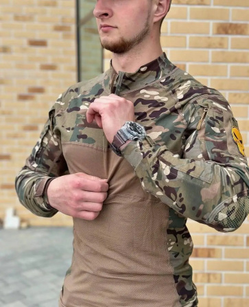 Мужской тактический летний костюм Idogear G2 (убакс и штаны) + наколенники (Мультикам) S Винница - изображение 9