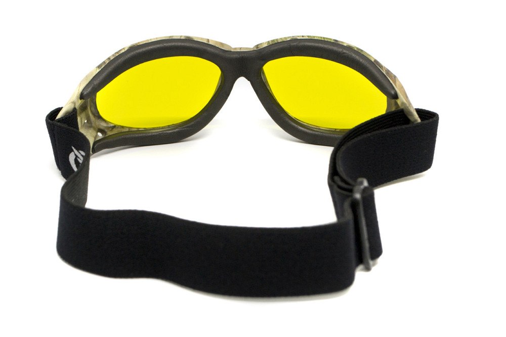 Окуляри захисні з ущільнювачем Global Vision Eliminator Camo Forest (yellow), жовті в камуфльованій оправі Запоріжжя - фото 3