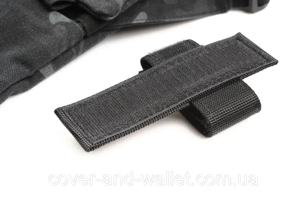 Тактическая сумка мессенджер через плечо с кобурой под пистолет Multicam Black Киев - изображение 6