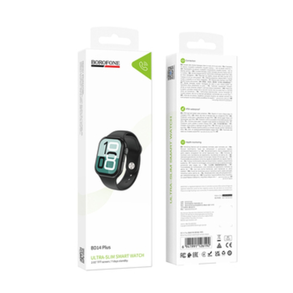 Смарт-годинник BOROFONE BD14 Plus 51mm. 200 mAh. IP54 Black Smart watch(call version) Black Одеса - фото 2
