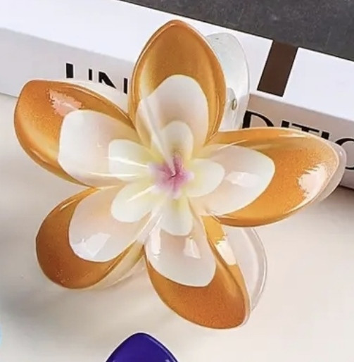 Заколка-крабік квітка Оранжевий Смела - изображение 1