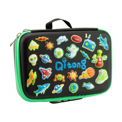 Пенал Cool For School на замке 1 отделение Черный (QT-5687-Black) Винница - изображение 1