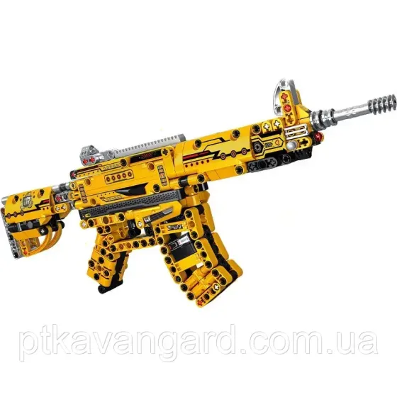 Конструктор блоковий автомат М4А1 452 деталі 88095 жовтий Хмельницький