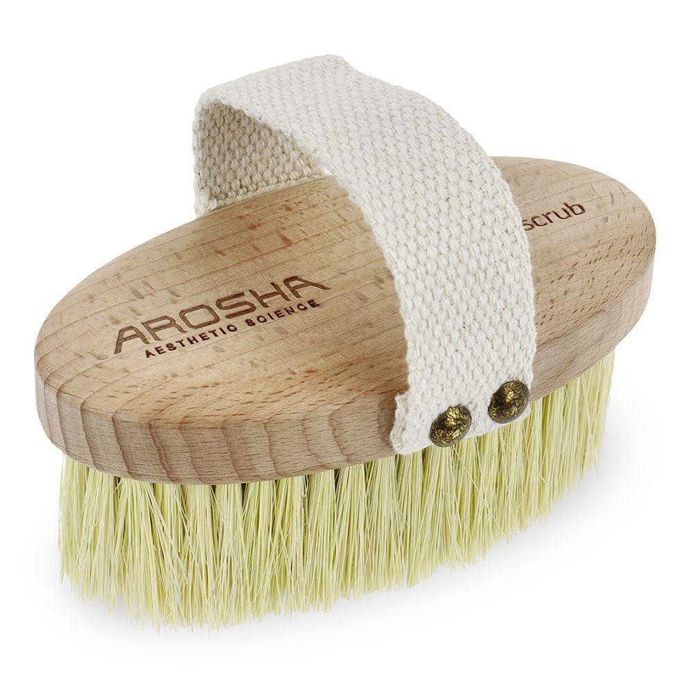Натуральная щетка для сухого пилинга из агавы Natural Brush Dry Peeling AROSHA, 1 шт Днепр - изображение 1
