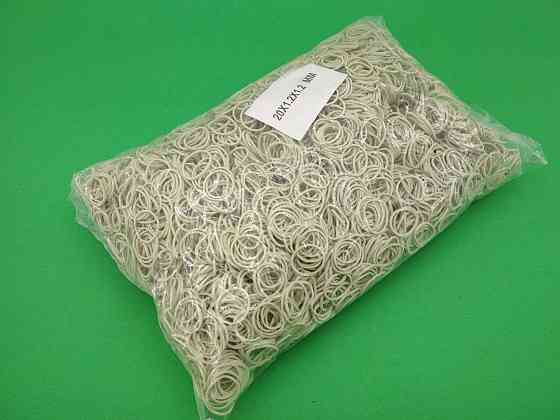 Гумка для грошей 20мм біла 1,2 мм 1 кг "Plast" Харків