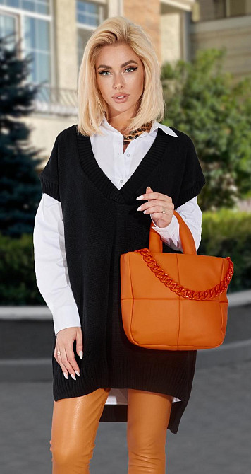 Вязанная жилетка (48-54) Киев - изображение 1