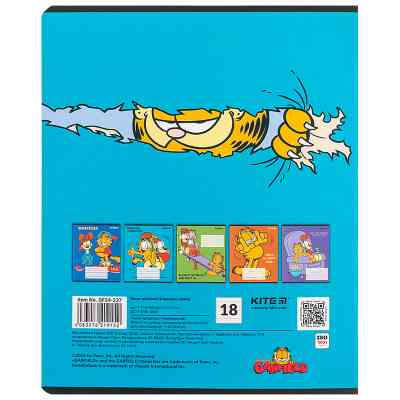 Тетрадь Kite Garfield, 18 листов, линия (GF24-237) Винница