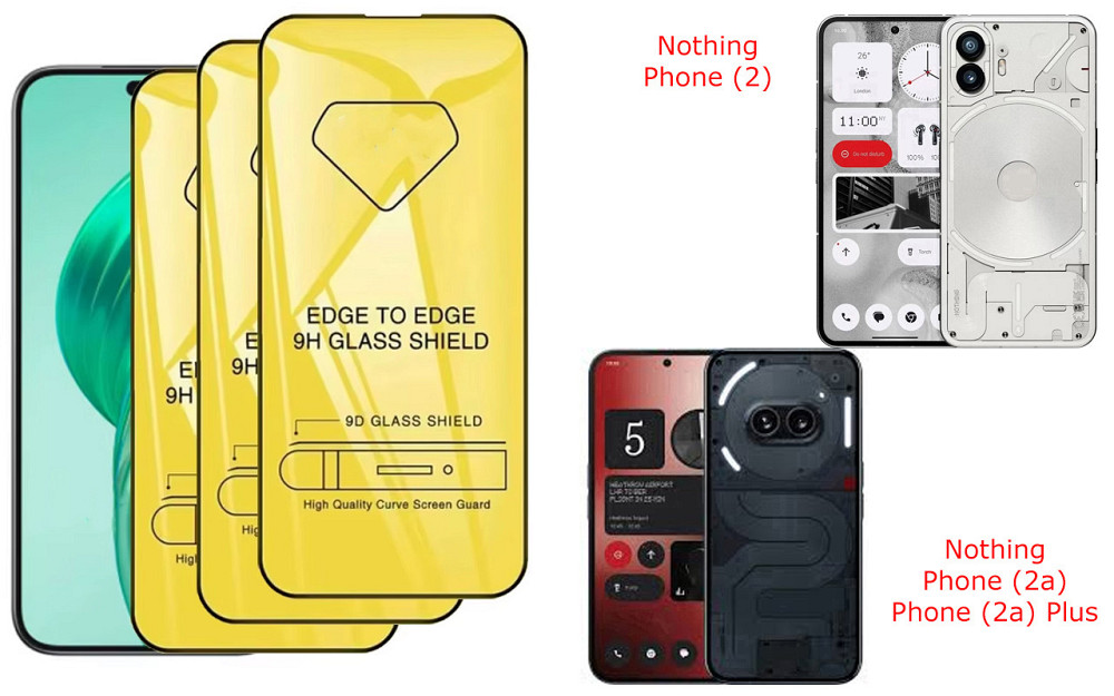 Защитное стекло DefenzoGlass для Nothing Phone (2), Phone (2a), Phone (2a) Plus – двойная прочность Киев - изображение 1