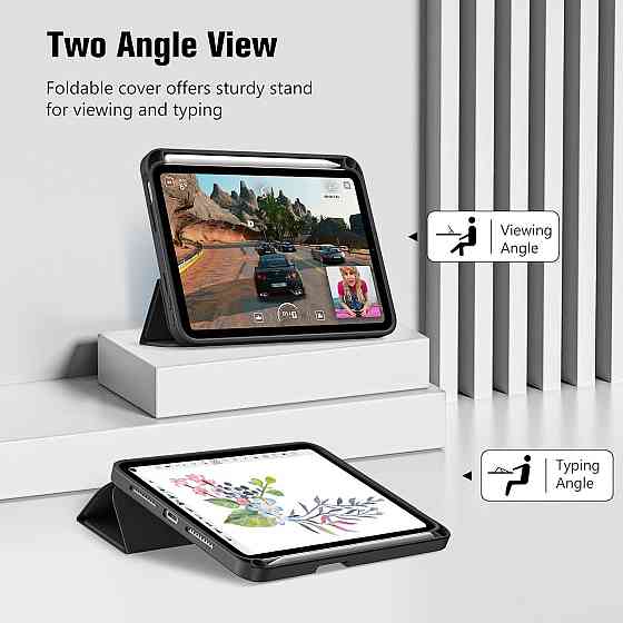 УЦІНКА! Чохол-клавіатура для iPad mini 7 A17 Pro 2024 / iPad mini 6 2021 8.3 Inch iPad mini 7th/6th Gen Дніпро