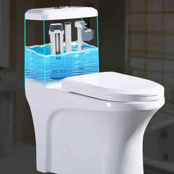 Комплект в сборе к бачку унитаза,сливной клапан,клапан заполнения, боковой (00287650) Киев