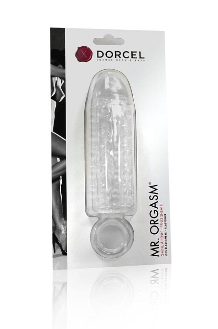 Насадка на член Dorcel Mr. Orgasm з кільцем для мошонки, ультрастимулювальний рельєф Sex Aura Київ - фото 4
