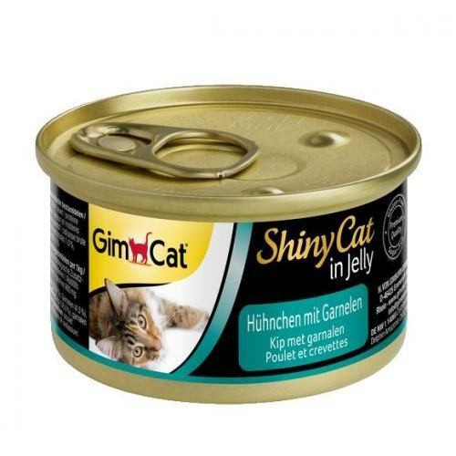 Корм влажный GimCat Shiny Cat для кошек с курицей и креветкой 70 г Киев - изображение 3