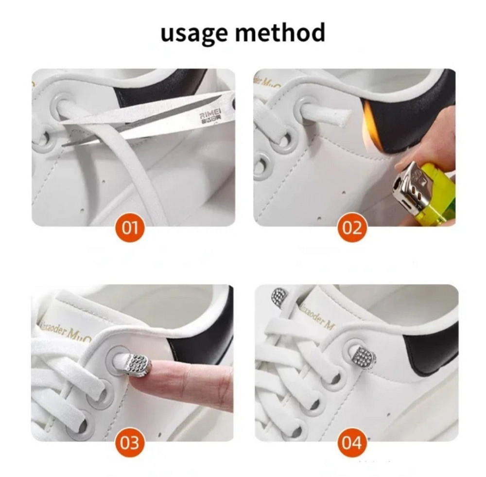 Эластичные шнурки без завязок с фиксаторами стразы Смела - изображение 6