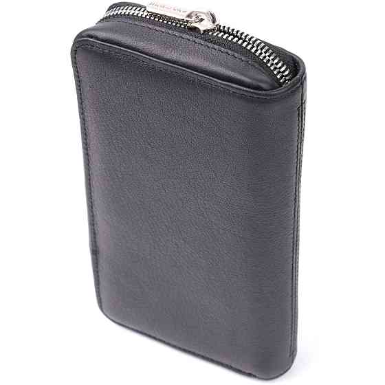 Жіночий гаманець на одне відділення із зернистої натуральної шкіри Tony Perotti 20863_1 (3622 nero) Чорний Київ