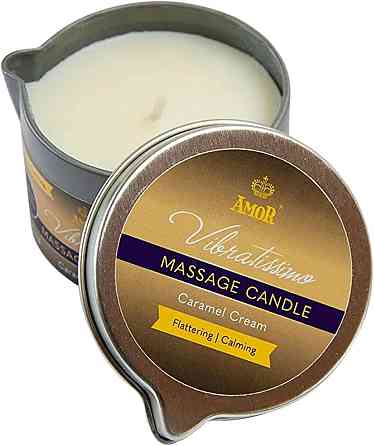 Массажная свеча - Vibratissimo Caramel Cream, 100 мл Sex Aura Киев