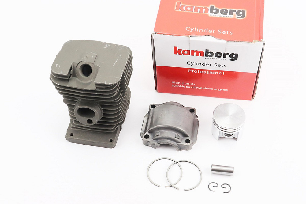 Циліндр к-кт (цпг) MS-180 38mm (палець 10mm) "чорний"+піддон Киев - изображение 1