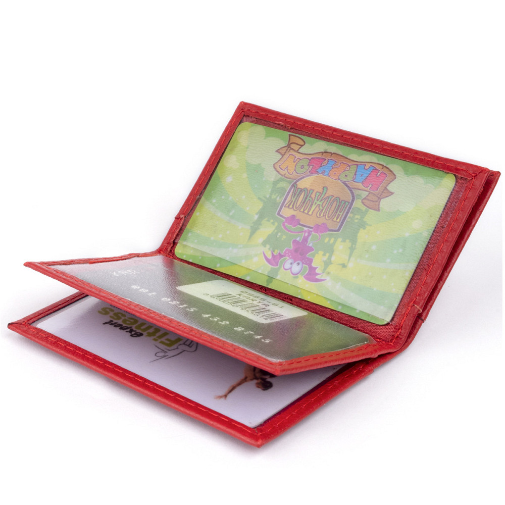 Визитница-книжка ST Leather 19214 Красная Киев - изображение 7