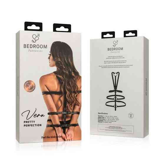 Портупея-фіксатор Bedroom Fantasies: Vera Bondage Harness, чорна Sex Aura Київ
