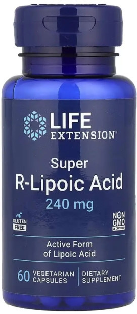R-липоевая кислота Life Extension Super R-Lipoic Acid 240 mg 60 капс Киев - изображение 1
