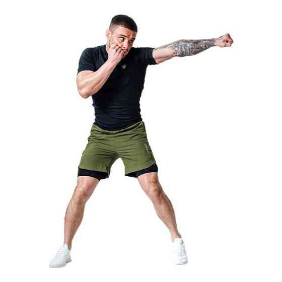 Компресійні шорти для RDX MMA T16 2-в-1 GREN/BLACK-S Кам'янське