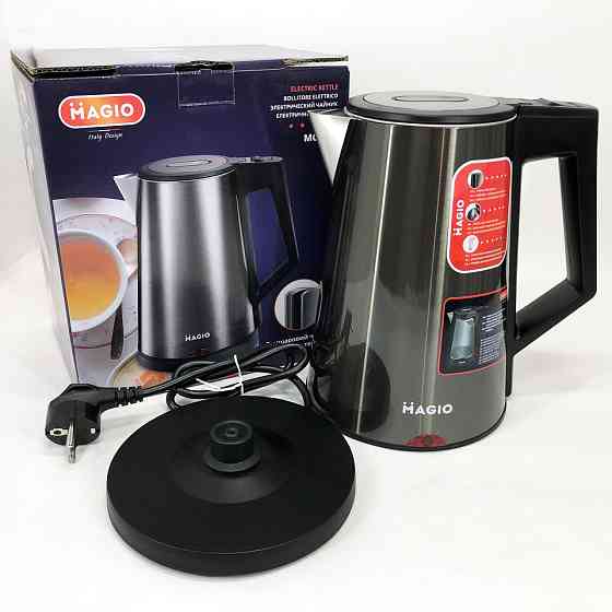 Чайник електричний для дому MAGIO MG-987, Електричний чайник з автовідключенням, Електрочайник сталь FS-33 Івано-Франківськ