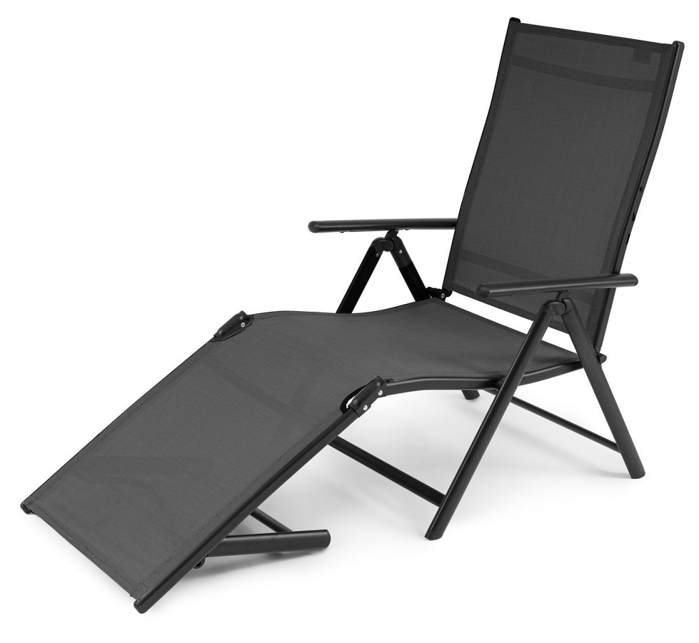 Садовий шезлонг з алюмінієвою рамою Di Volio Bolzano сірий Київ - фото 9