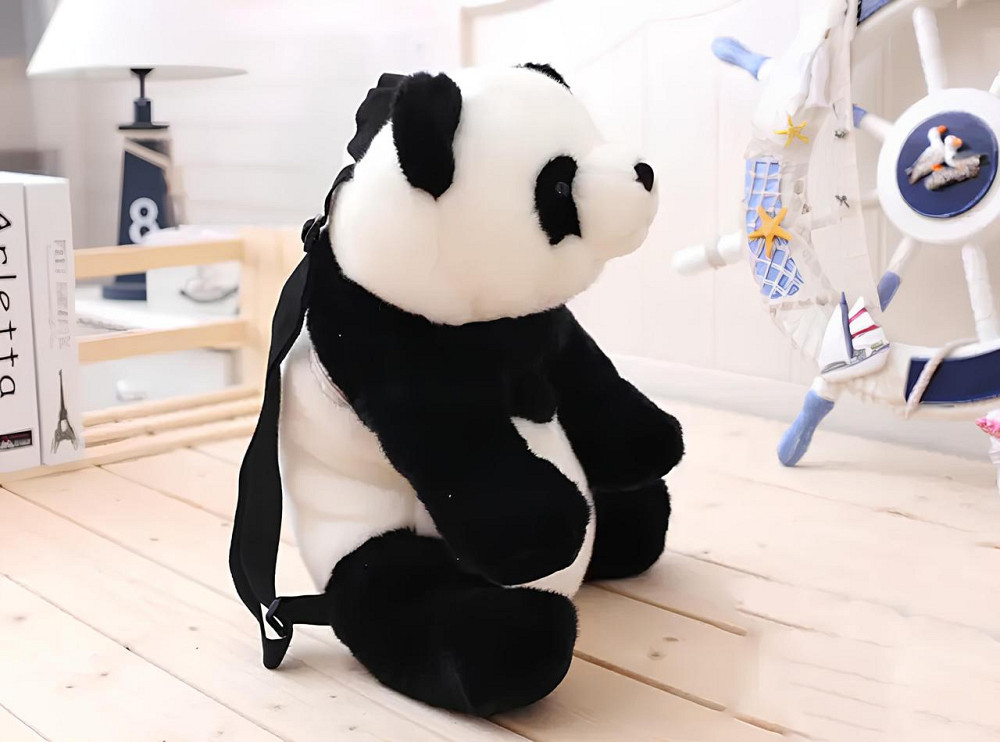 Милий, дитячий рюкзачок у вигляді панди RESTEQ, сумка панда м’який стильний рюкзак для малюків і школярів Київ - фото 8