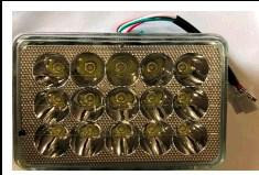 Фара LED(вставка у фару) ІЖ, МТ квадратна 15 діод VDK Київ - фото 1