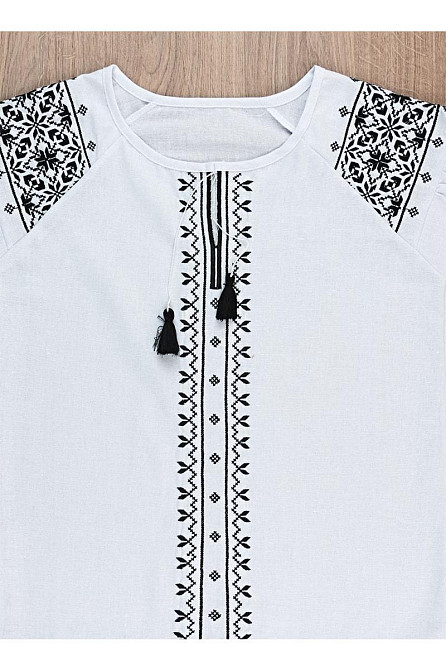 Вишиванка для дівчаток і підлітків, біла топ Київ - фото 4